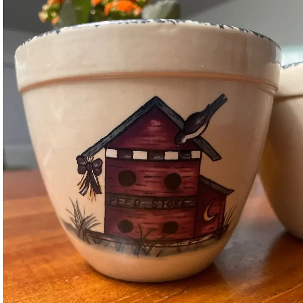 (2) Birdhouse Home and Garden Ltd. Baking Pots - Oven Microwave Dishwasher Safe